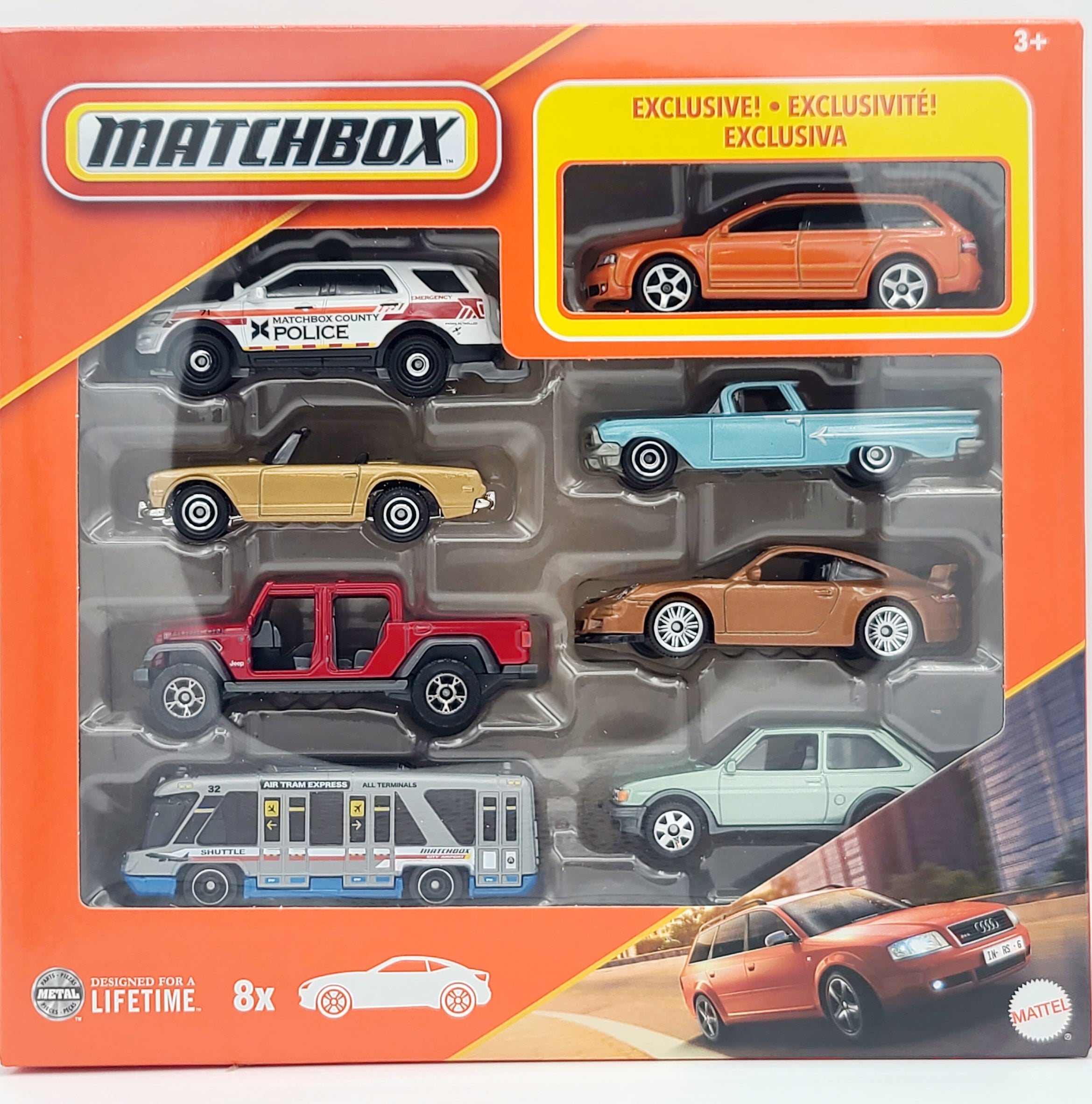 Matchbox 8 Pack - Exclusive '02 Audi Avant RS 6 (2025 Mix 3)